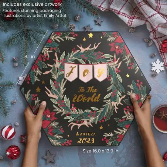 Arteza&reg; 12 Day Joy to the World Fine Art Christmas 2023 Advent Calendar {7}