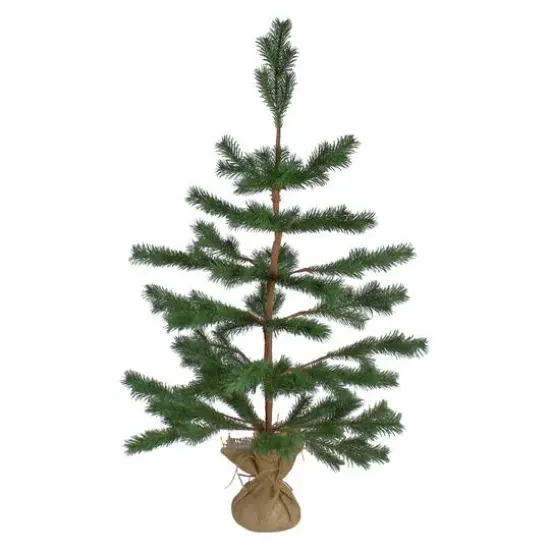 3ft. Unlit Real Touch&trade;️ Ponderosa Pine Artificial Christmas Tree with Jute Base {1}