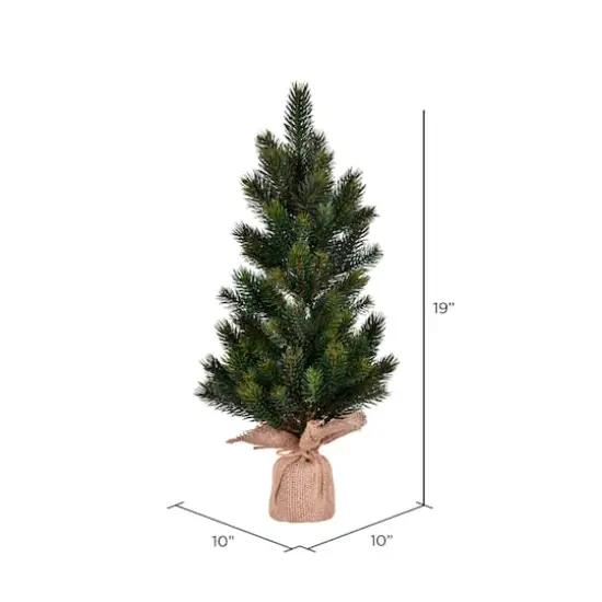 19" Unlit Balsam Fir Sapling Artificial Christmas Tree {3}