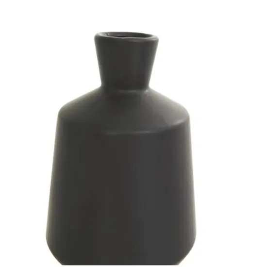 Black Ceramic Minimalistic Vase Set {6}