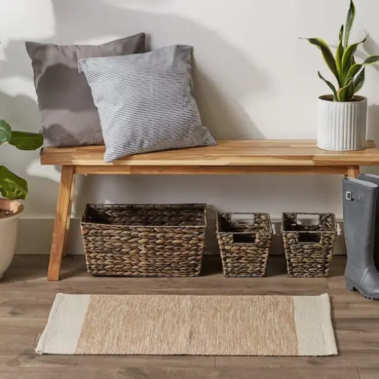 DII&reg; Stone Variegated Border Hand-Loomed Rug, 2ft. x 3ft. {4}