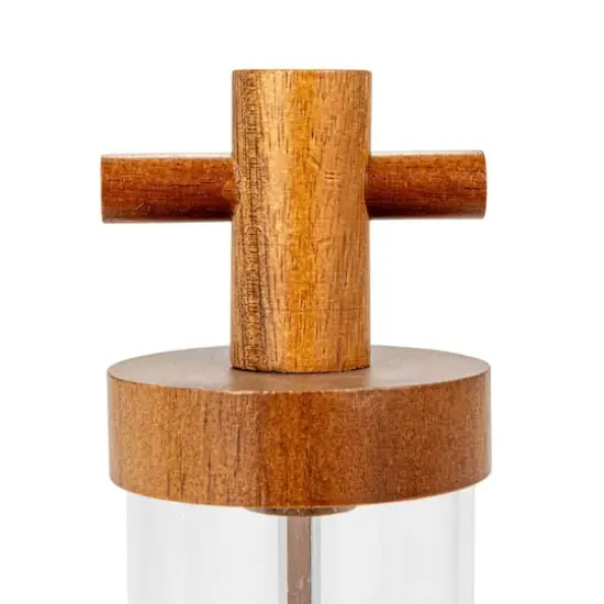 Hello Honey® 7" Natural Acacia Wood & Acrylic Salt & Pepper Mill {6}