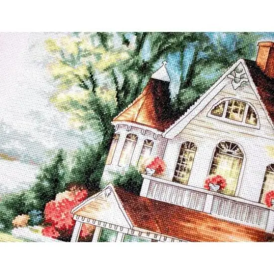 Luca-S The Lake House Counted Cross Stitch Kit {3}