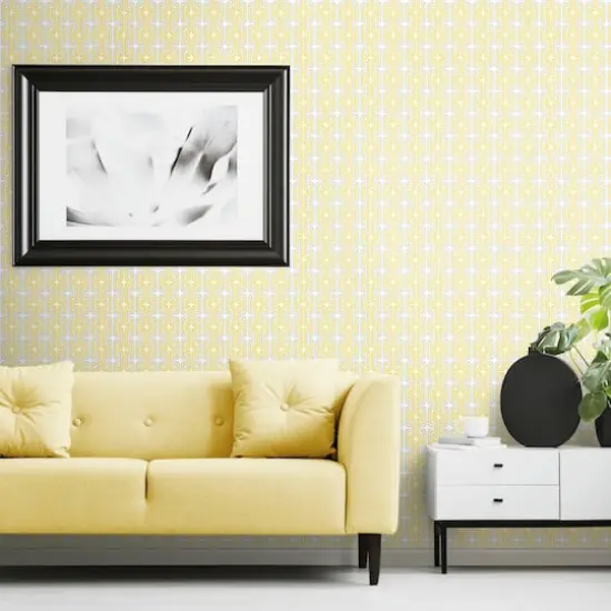 RoomMates Mod Lattice Peel & Stick Wallpaper Yellow {6}