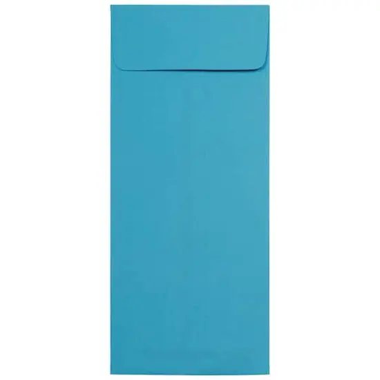 JAM Paper 4.75" x 11" Policy Business Colored Envelopes, 50ct. Blue {1}