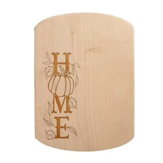 Home Pumpkin 11" x 8" Maple Oval Cutting Board {1}