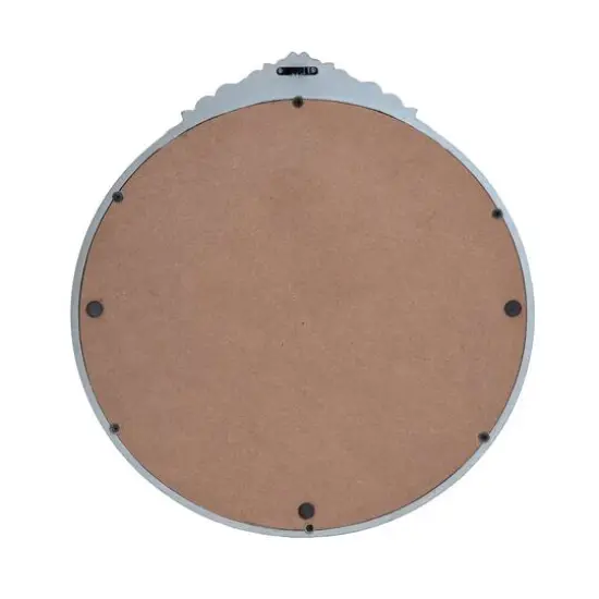 Habitat Alaric 21.5" Pewter Rosette Framed Mirror {5}