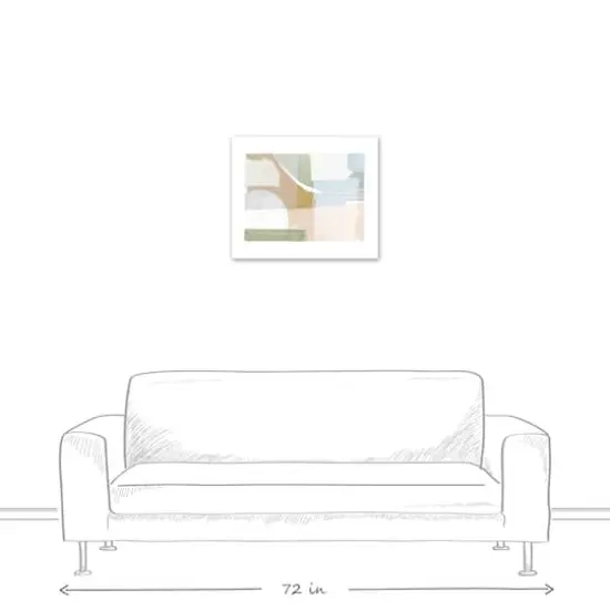 Pastel Modern Abstract 24" x 20" Canvas Wall Art {4}