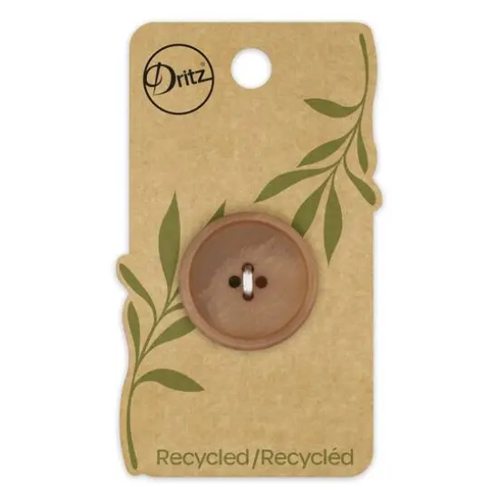 Dritz&reg; 28mm Recycled Paper Round Button, 3ct. Black {2}