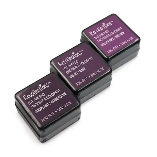 Dye Ink Pad Set by Recollections&trade; Eggplant/Berry/Mulberry {3}