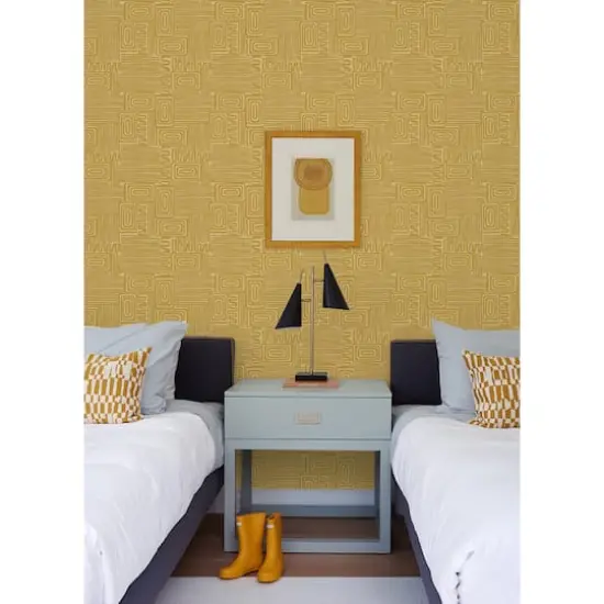 RoomMates Emily Rayna Pathways Peel & Stick Wallpaper Yellow {4}
