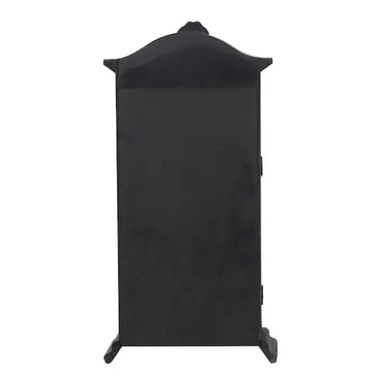 21" Black Brocade Skull Cabinet Shelf Tabletop D&eacute;cor by Ashland&reg; {4}