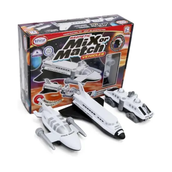 Magnetic Mix or Match Vehicles Space Explorer Set {1}