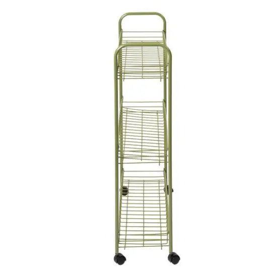 Honey Can Do Olive 3-Tier Rolling Cart {8}
