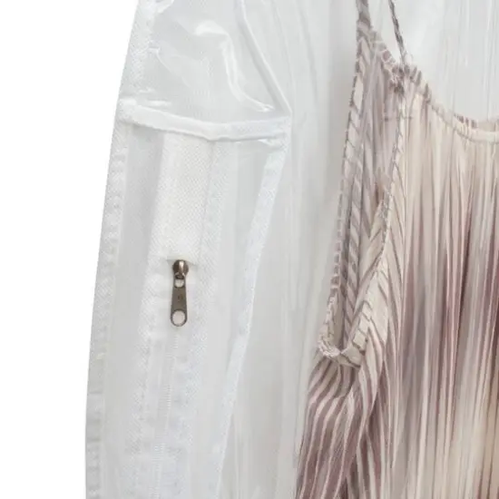 Organize It All Gusseted Clear Gown Bag {5}