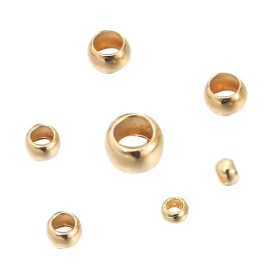 Assorted Metal Crimp Beads, 600ct. by Bead Landing&trade; Gold {3}