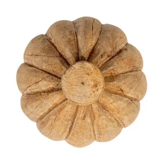 Hello Honey&reg; Bleached Natural Hand-Carved Mango Wood Finial Set {6}