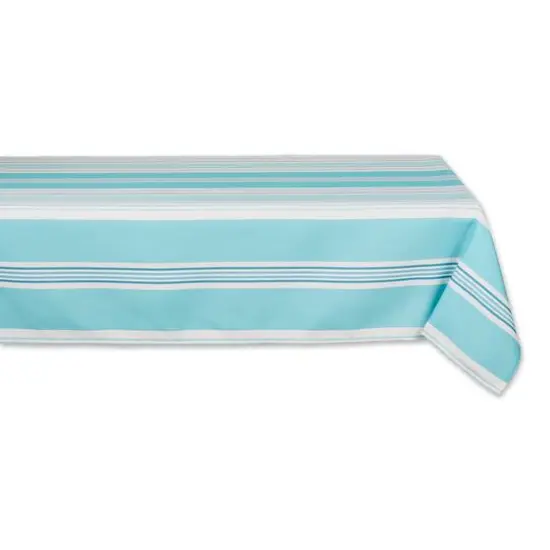 DII&reg; Beach House Stripe Print Outdoor Tablecloth 60x84" {1}