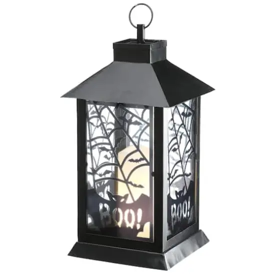 16" Black Halloween Bats Lantern {1}