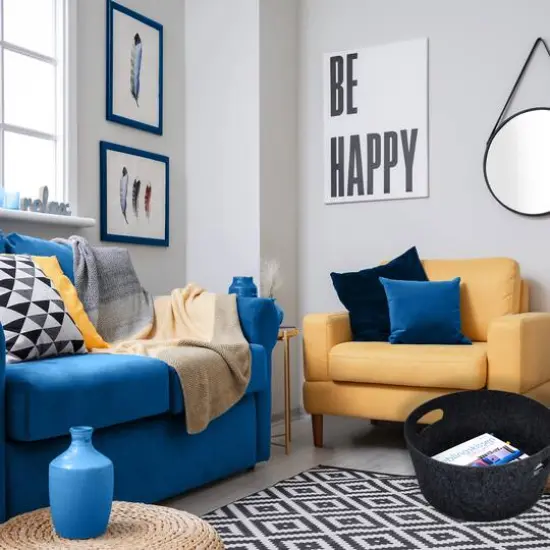 Welaxy 15" Felt Round Basket Charcoal {6}