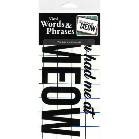 Leisure Arts&reg; Vinyl Matte Black You Had Me at Meow Decal {4}