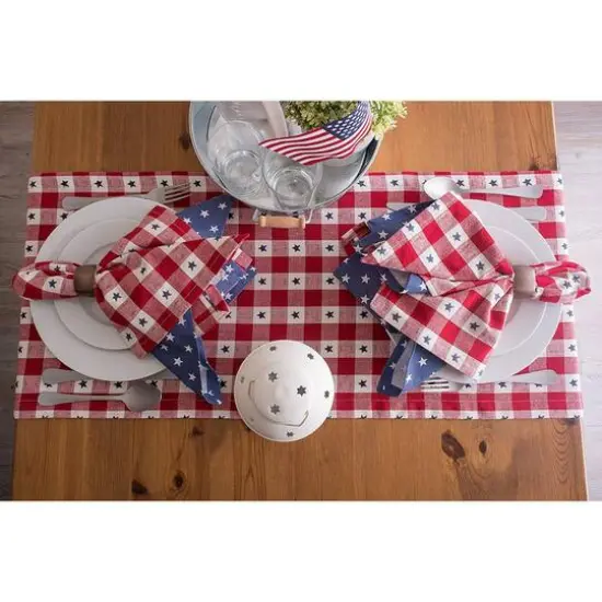 DII&reg; Star Check Napkin, 6ct. {9}