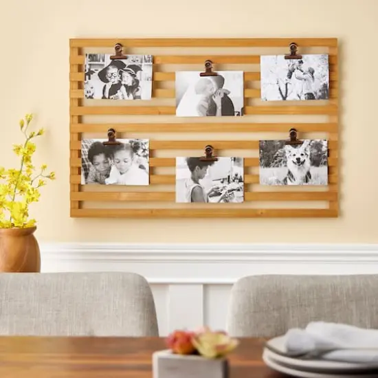 6 Opening16" x 24" Grid Board Collage Frame with Clips by Studio D&eacute;cor&reg; {4}