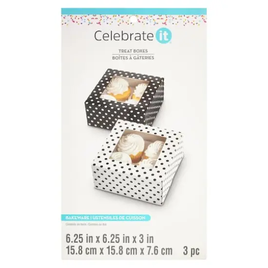 Black & White Polka Dot Cupcake Boxes by Celebrate It&reg; {7}