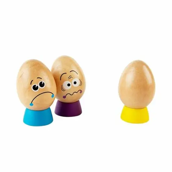 Hape Eggspressions Wooden Learning Toy & Illustrative Book Set {4}