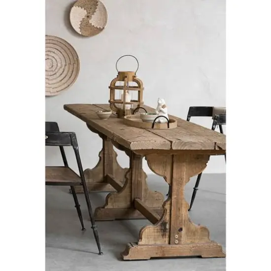 Hello Honey&reg; 31.5" Metal Chair with Wood Seat & Cotton Back Cushion {4}