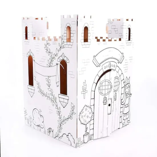 Easy Playhouse Fairy Tale Castle Cardboard Playhouse {5}