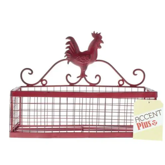 10" Red Rooster Single Wall Rack {3}