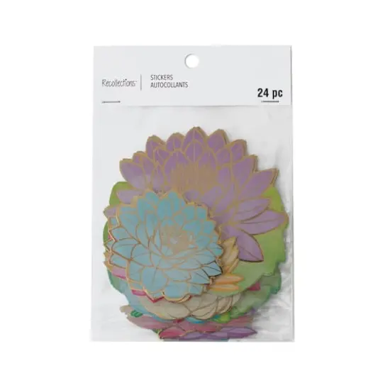 Lotus Flower Die Cut Stickers by Recollections&trade; {1}