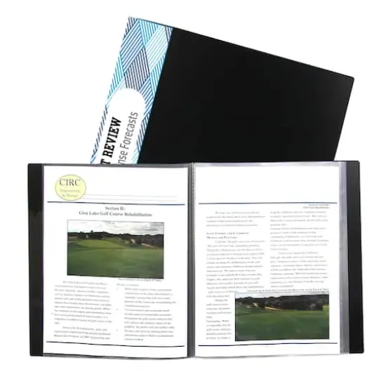 C-Line&reg; 8.5" x 11" 24-Pocket Bound Sheet Protector Presentation Book, 3ct. {4}