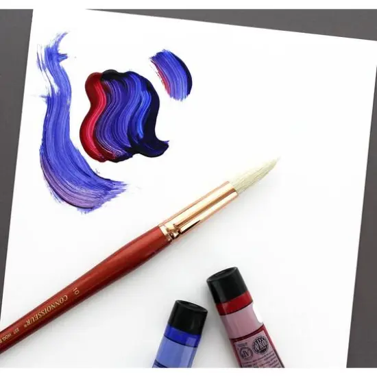 Connoisseur&reg; Hog Bristle Long Handle Round Brush {5}