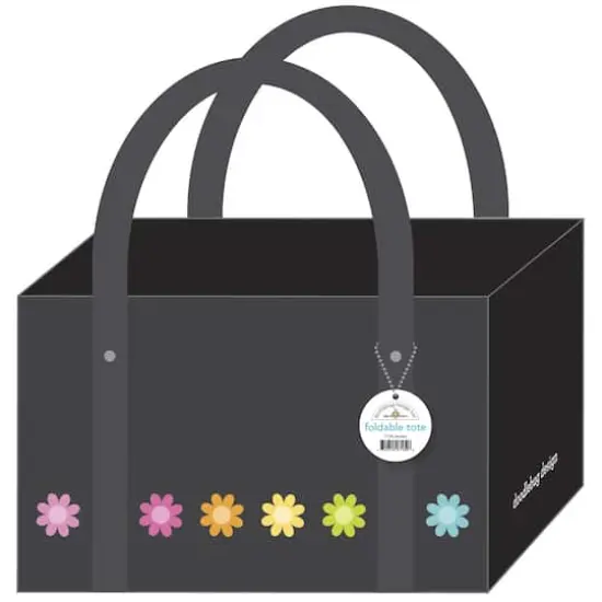 Doodlebug Daisies Canvas Foldable Tote {5}
