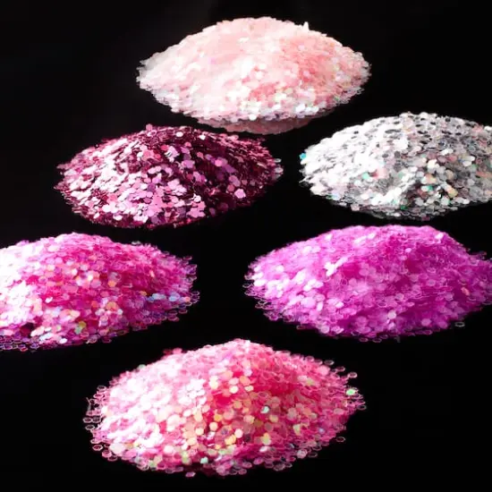 Chunky Polyester Glitter Mix by Recollections&trade; Pink {4}