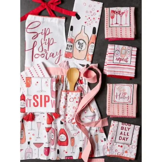DII&reg; Pop Fizz Home Collection Sip Sip Hooray Apron {8}