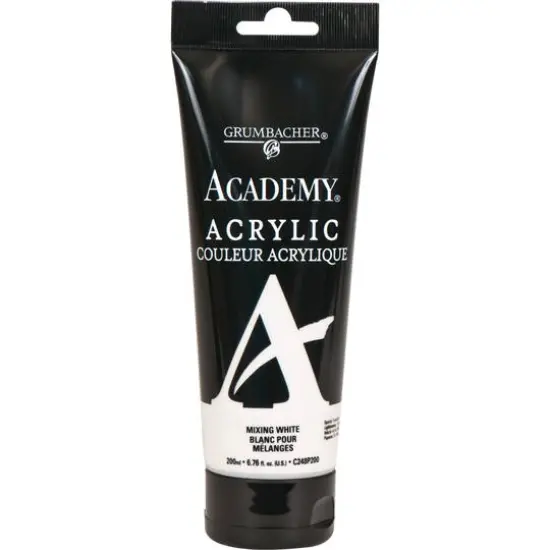 Grumbacher&reg; Academy&reg; Acrylic Paint, 200mL Mix White {1}