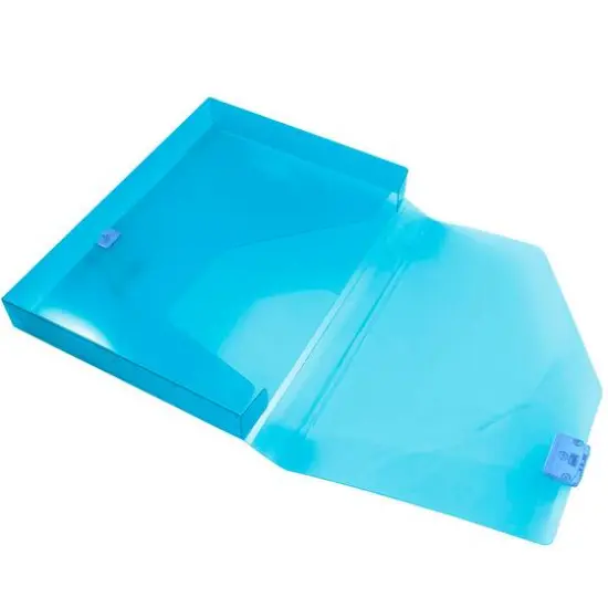 JAM Paper Blue Plastic Box Portfolio {5}