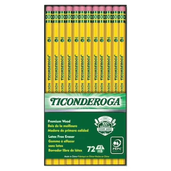 Ticonderoga&reg; #2 Soft Unsharpened Pencils, 72ct. {3}