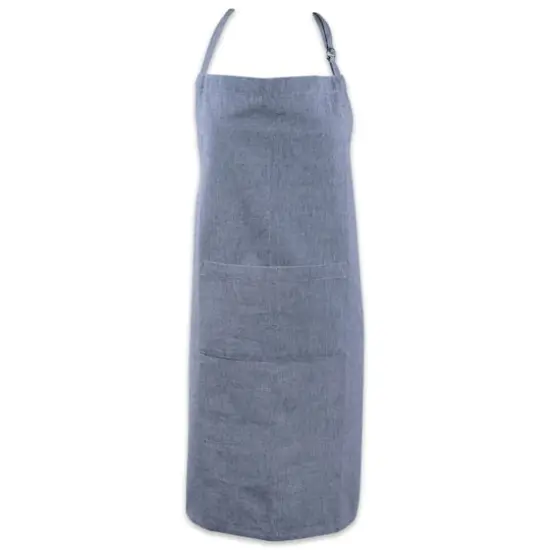 DII&reg; Solid Chambray Chef Apron Blue {1}