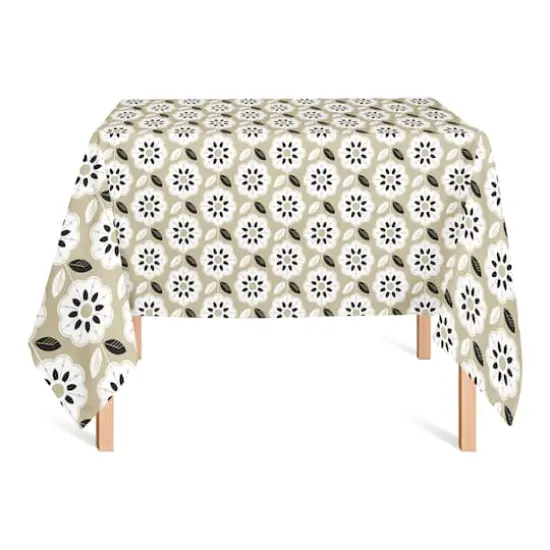 Mod Gold Flower Tablecloth {3}