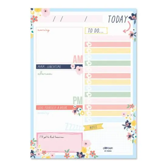 Carpe Diem Ditzy Floral Daily Planner Pads, 6ct. {1}