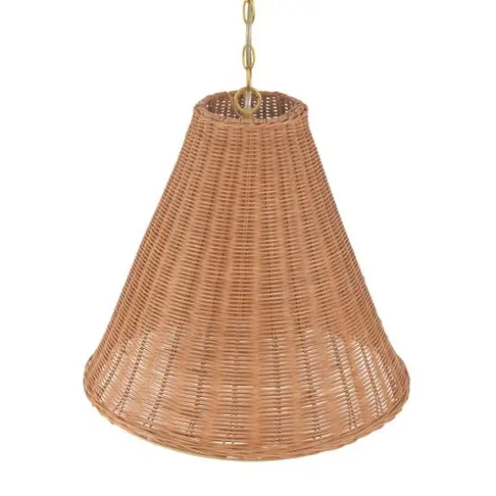 Hello Honey&reg; Rattan Taper Pendant Light Natural {18}