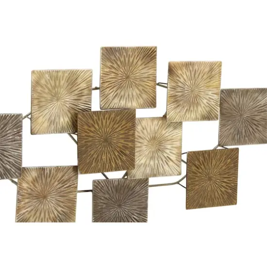 Gold Contemporary Abstract Metal Wall D&eacute;cor, 43" x 24" {3}
