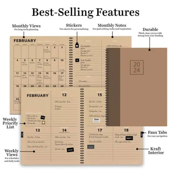TF Publishing 2024 Book Bound Large Planner {7}