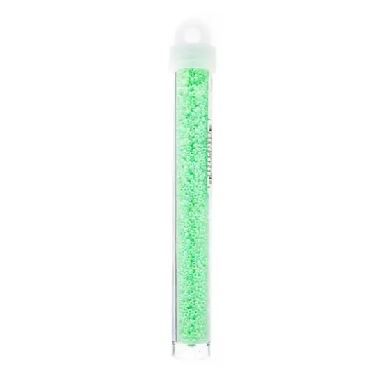 Miyuki&reg; 11/0 Glass Seed Beads, 22g Light Crystal Green {3}