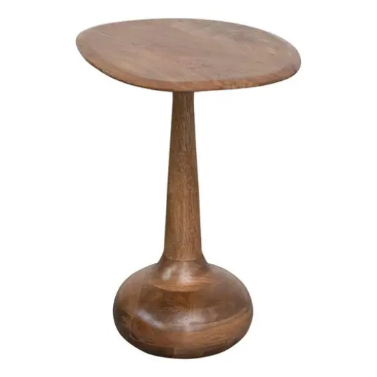 Hello Honey&reg; 21" Modern Sculptural Wood End Table {5}