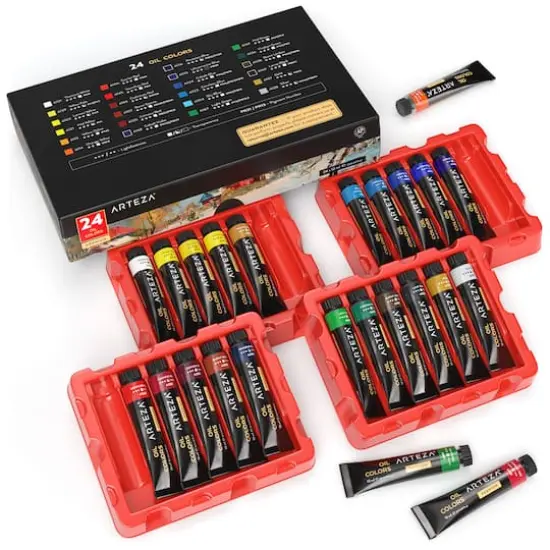 Arteza&reg; 24 Color Oil Paint Set {1}
